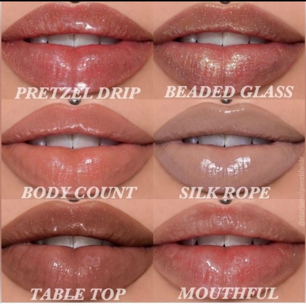 Jeffree Star Pretzel Drip & Beaded Glass Lip Gloss Bundle - Picture 2 of 2